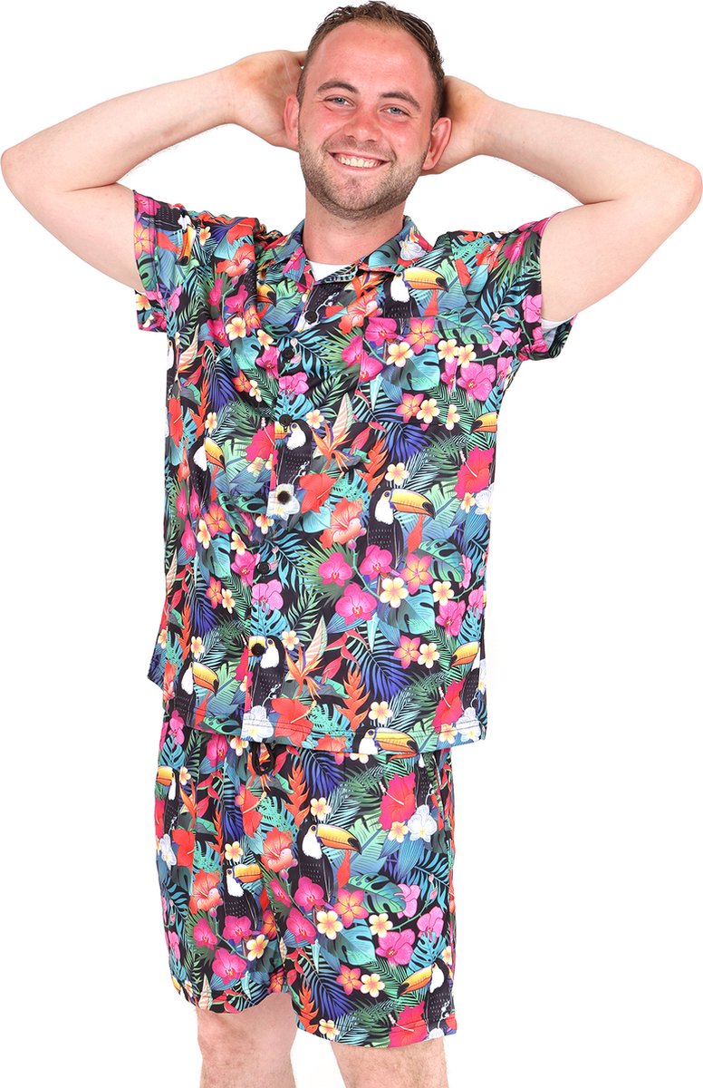 Di Bartelomeo Jungle Festival Outfit - Summer Outfit - Man - Carnavalskleding - Verkleedkleding - Maat S