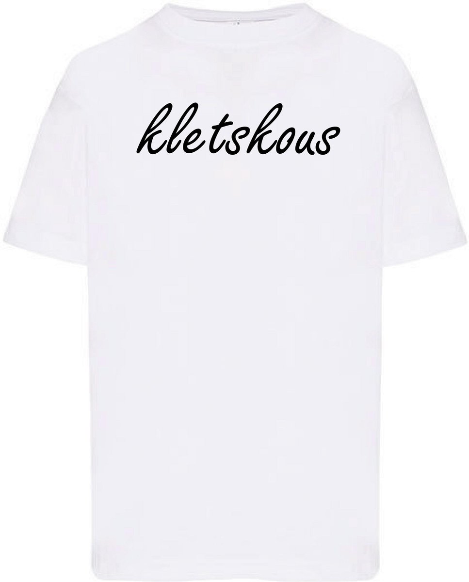 T-Shirt Kletskous-Wit-68