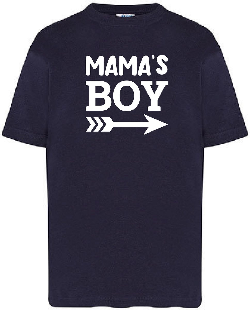 T-Shirts Mamas Boy-Blauw-50