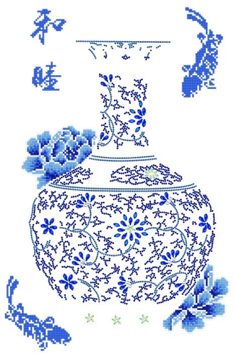 DD17.001  ® - 41,4x61,2cm Oriental Blessing Peace