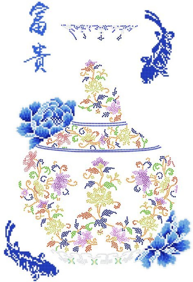 DD17.002  ® - 41,4x61,2cm Oriental Blessing Prosperity