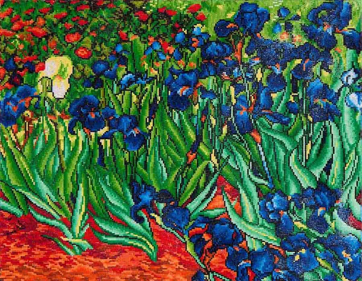 Diamond Dotz   painting Needle Art Irises Van Gogh Diamond Painting(71x56 cm)