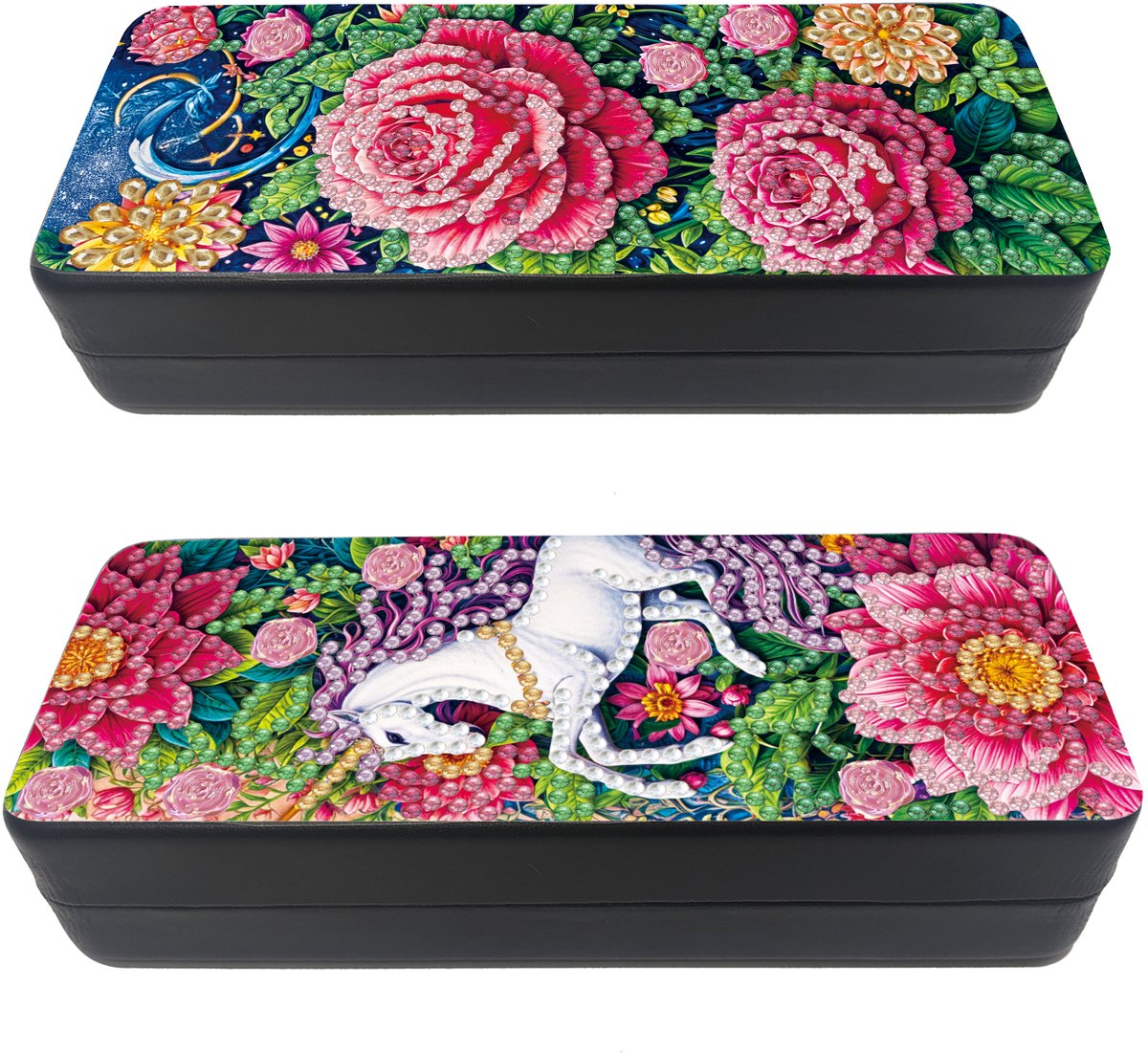 Brillenkoker - 206 - 2 stuks - diamond painting - compleet pakket - Diamond painting by Wietske