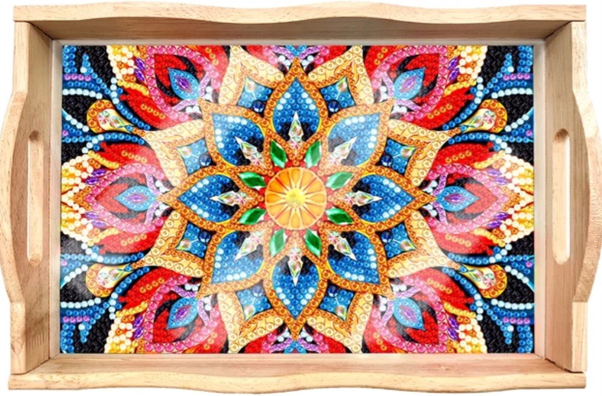 Dienblad 01 - Diamond painting - compleet pakket - Diamond painting by Wietske