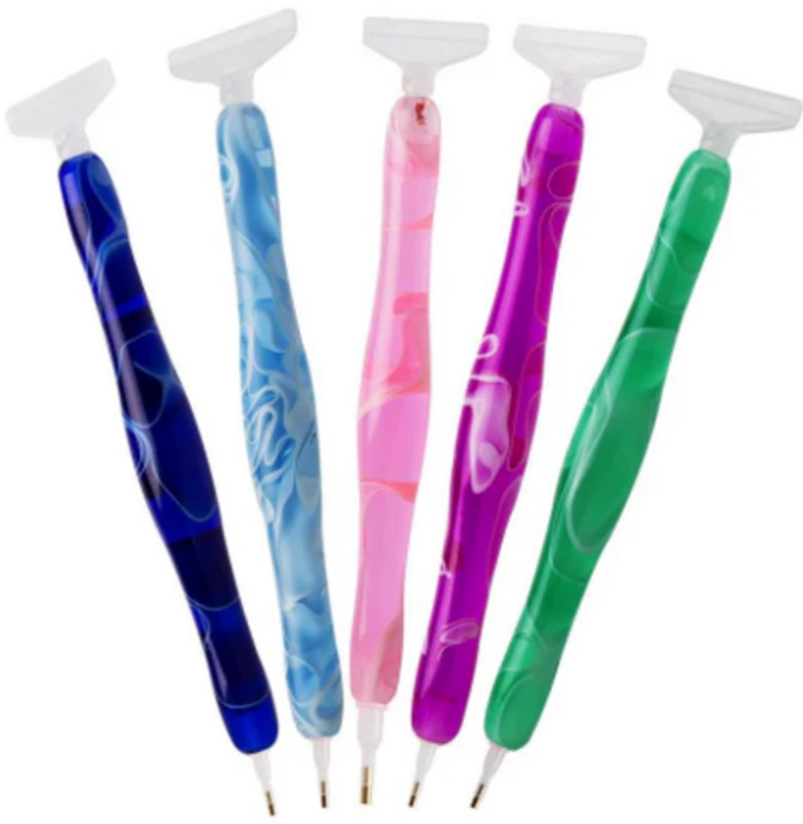 Ergonomische diamond painting pen - Lichtroze - Diamond painting by Wietske