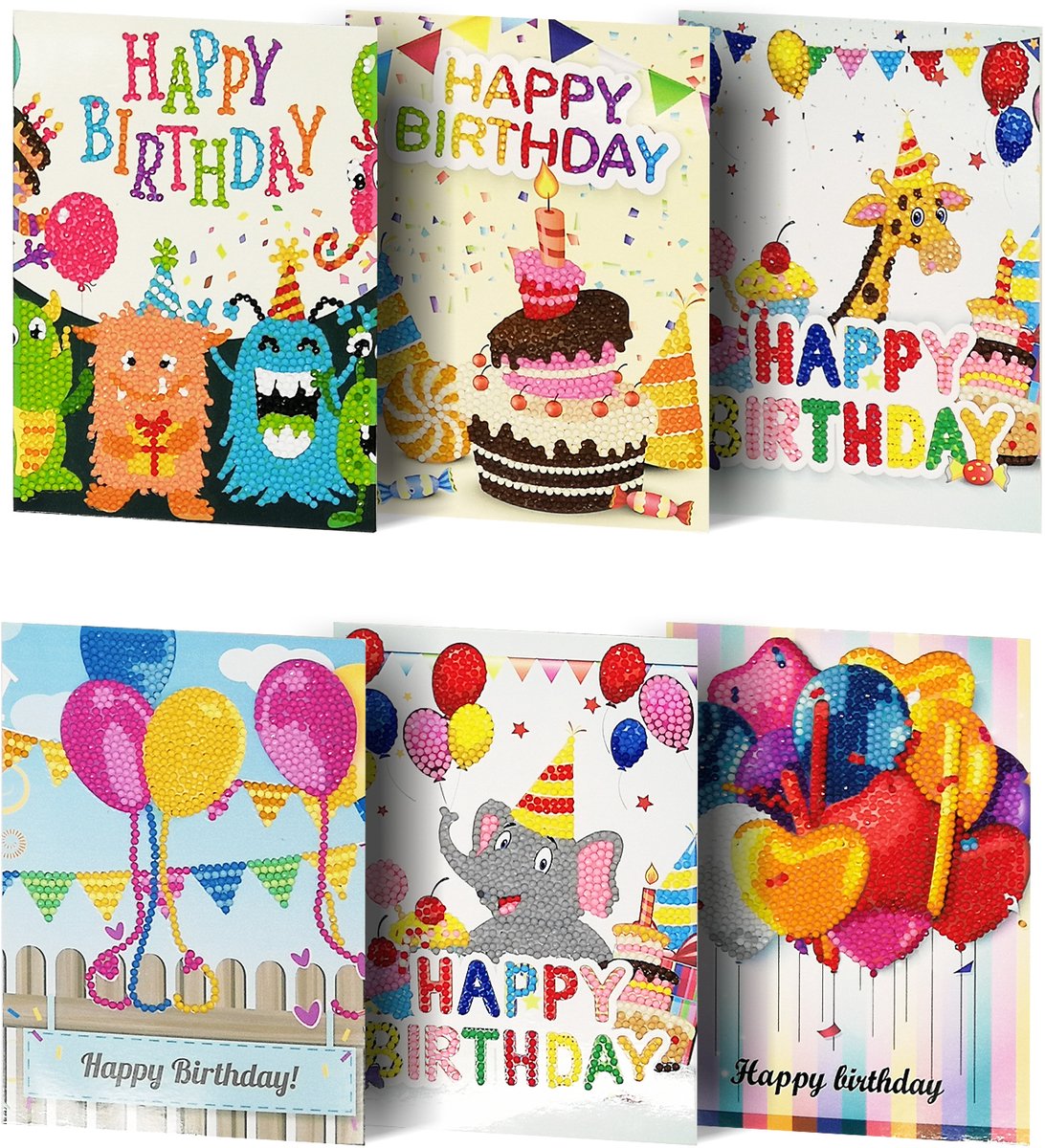 Kaarten KP01 - Diamond painting - compleet pakket - Diamond painting by Wietske