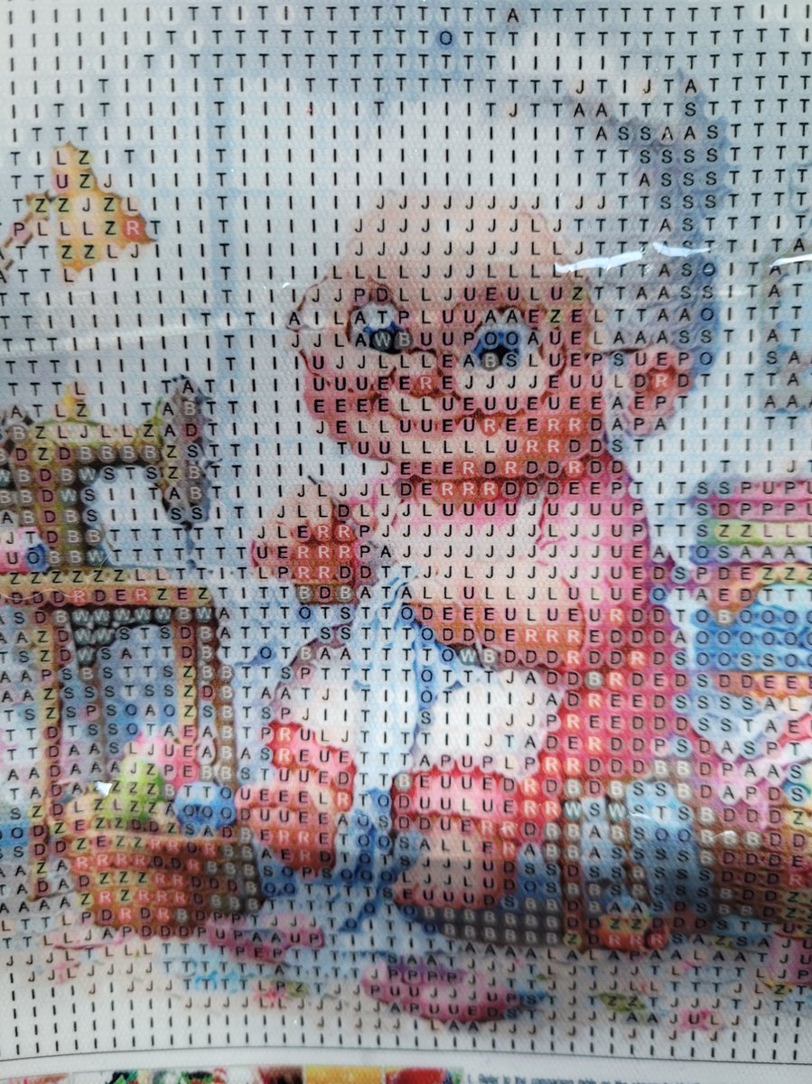 Diamond painting set -Oma aan de naaimachine - 20*20 cm