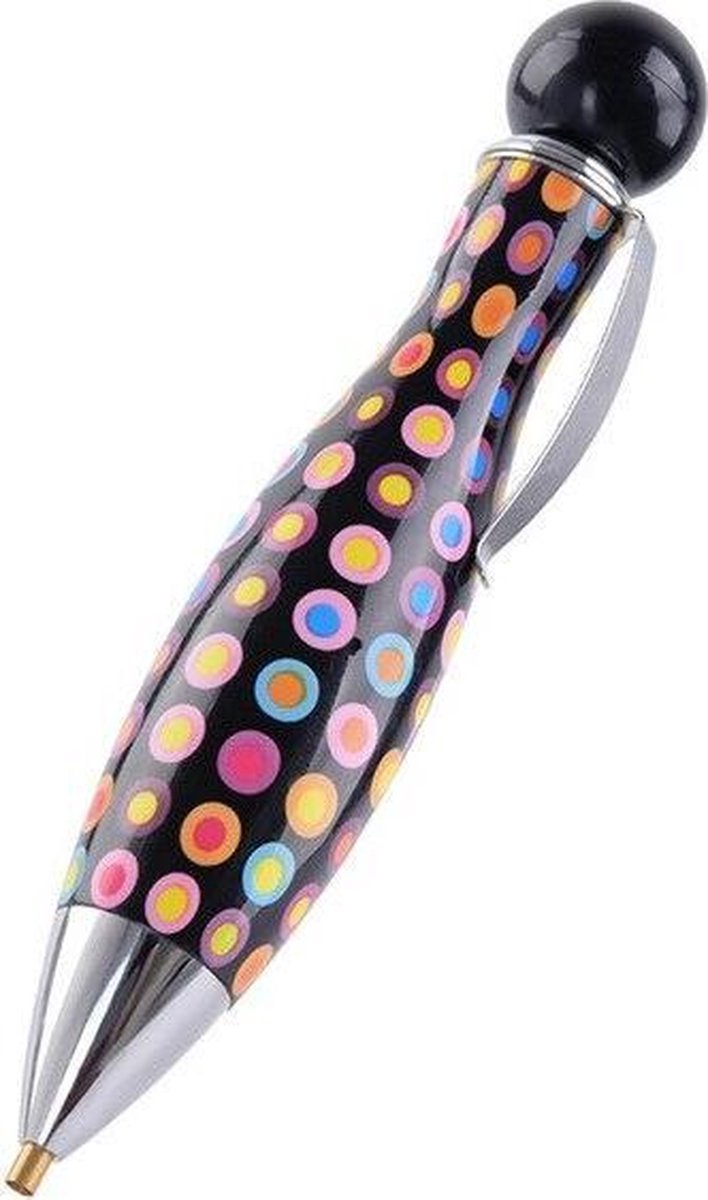Diamond Painting Pen - Zwart met stippen - Voor ronde en vierkante steentjes