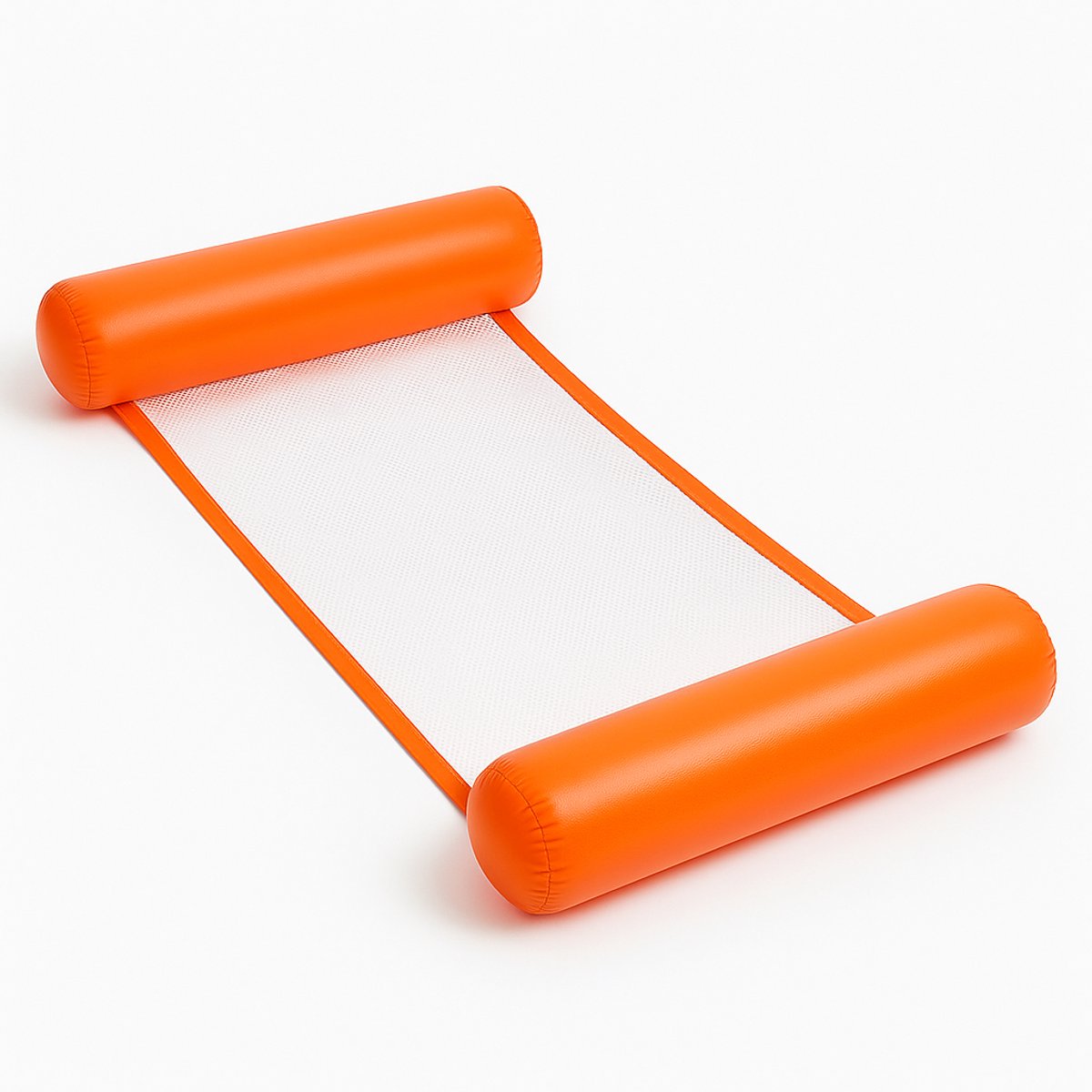 Dicadore - Waterhangmat - Luchtbed Zwembad - Luchtmatras opblaasbaar - Oranje - Zwembad/Strand - Waterspeelgoed - Vakantie