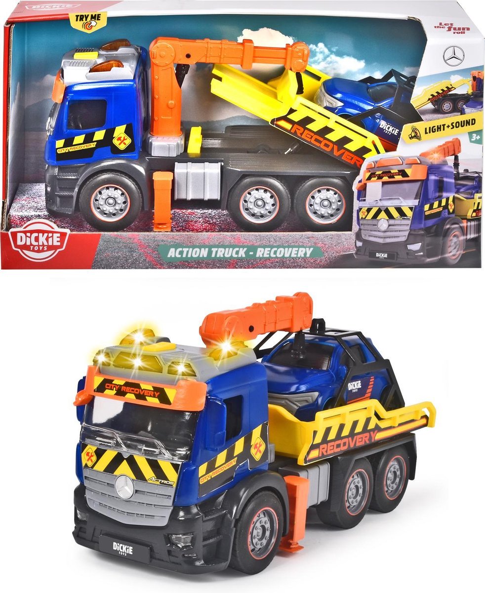 Dickie Toys Action Truck - Ophaalwagen - 26 cm - Speelgoedvoertuig