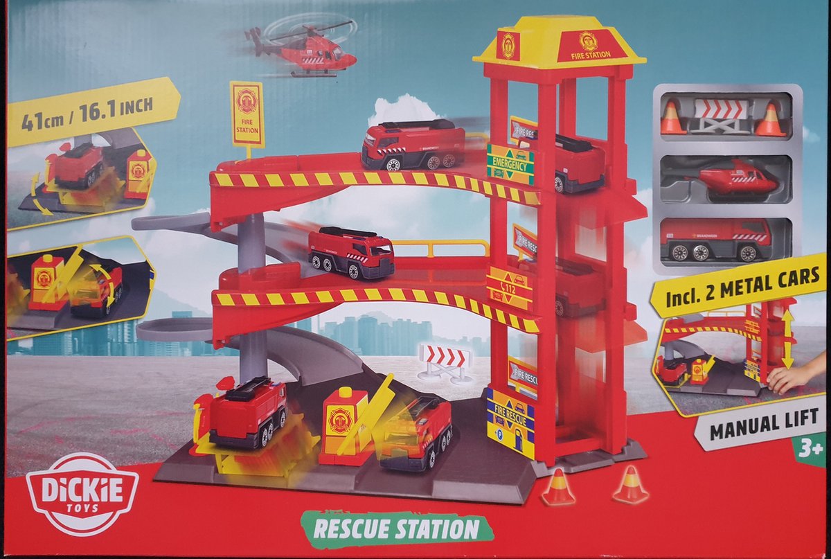   Toys Brandweerstation   Rood