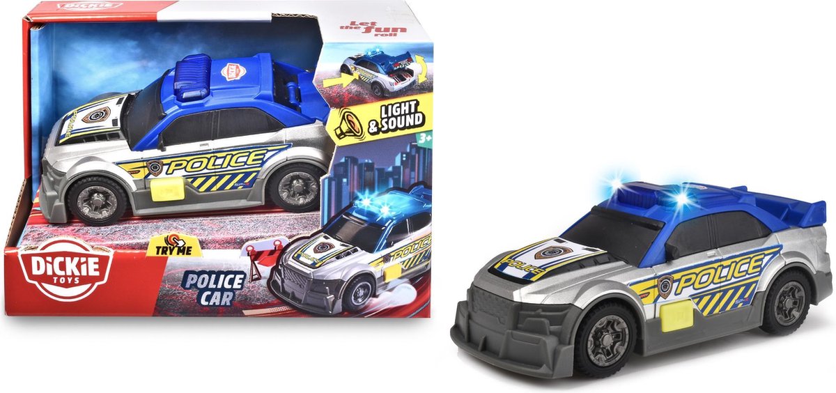 Dickie Toys Politiewagen - Licht en Geluid- Speelgoedvoertuig