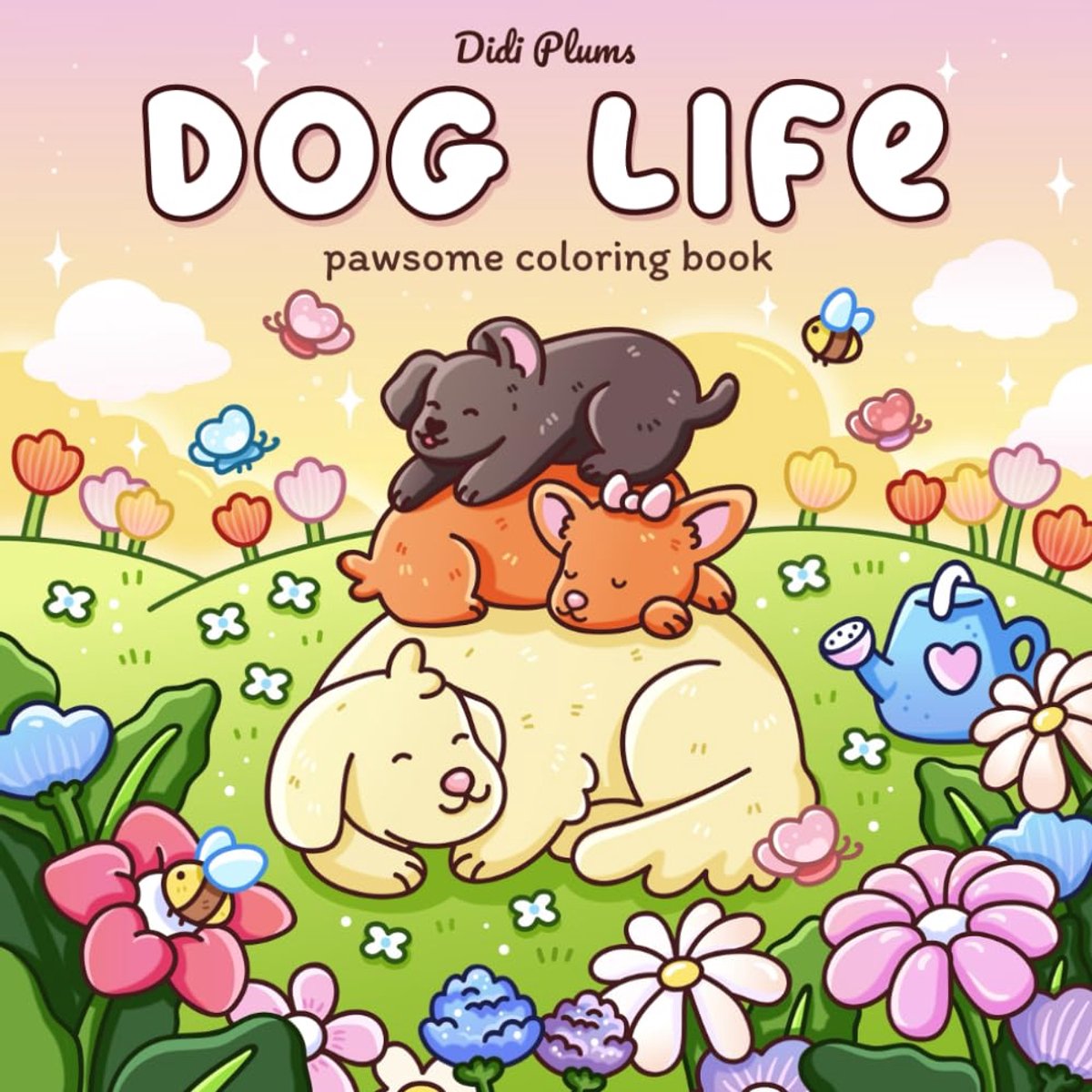 Dog Life - Pawsome Coloring Book - Didi Plums - Kleurboek voor volwassenen en kinderen