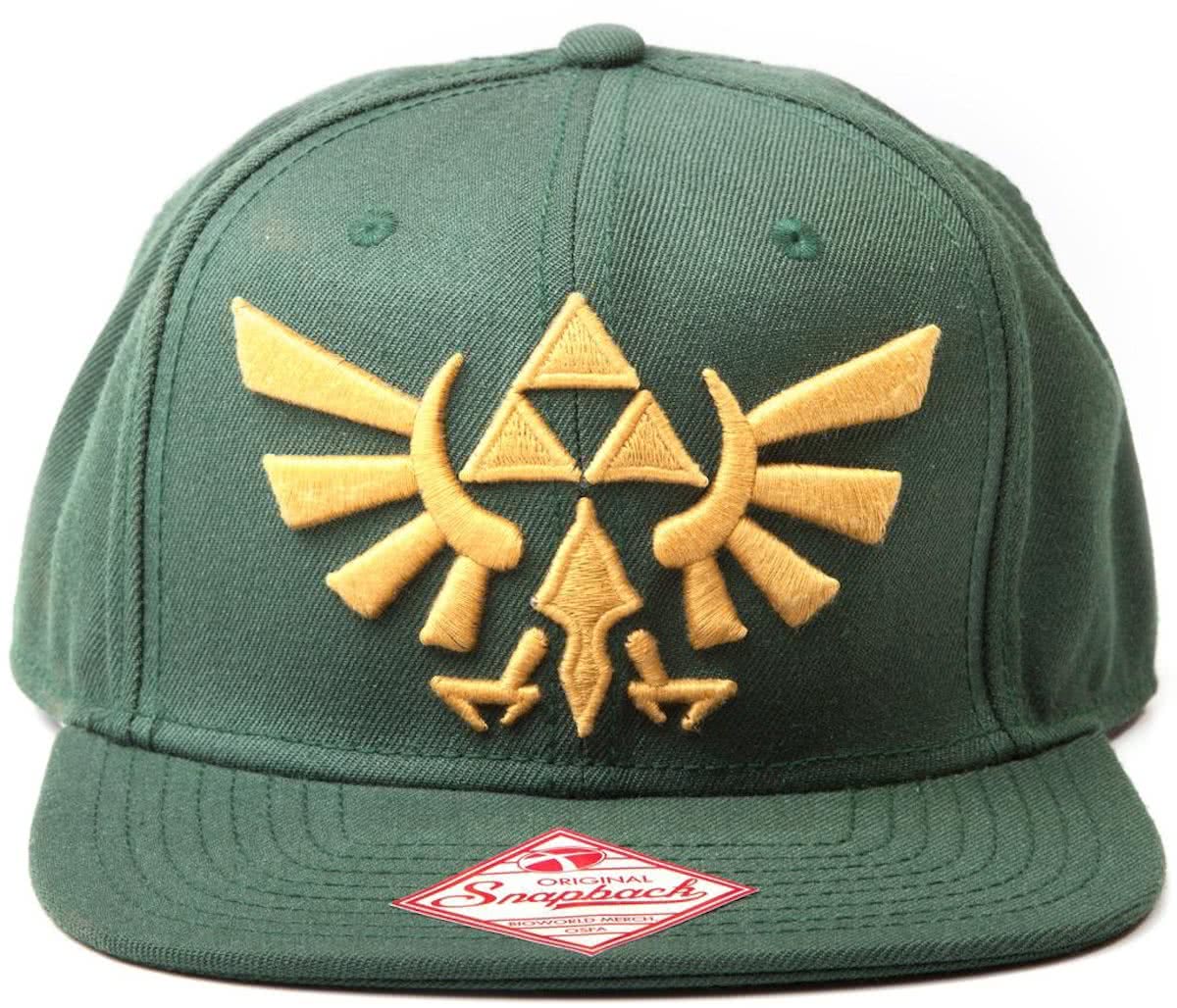 Nintendo - Zelda Embroided Gold Logo Snapback (Green)