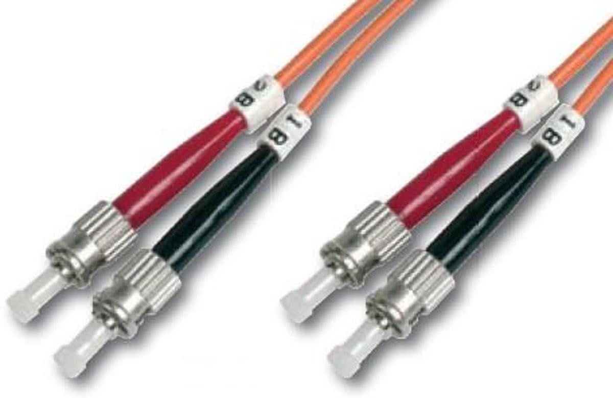 Digitus DK-2611-01 1m ST/BFOC ST/BFOC Oranje Glasvezel kabel
