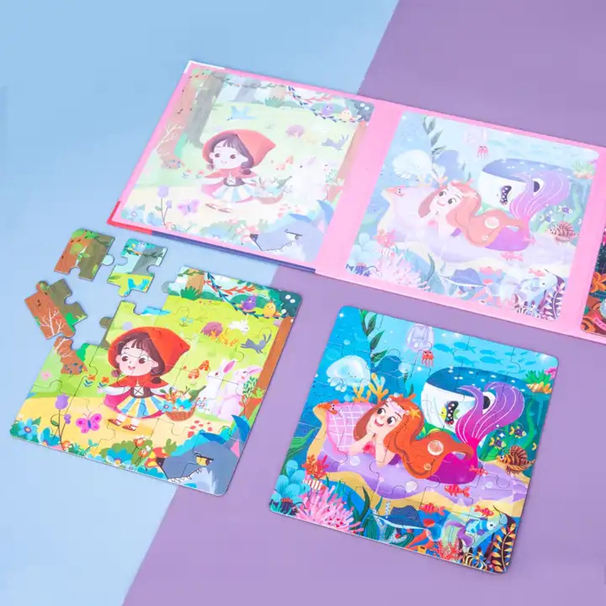 3 in 1 sprookjes magneet puzzel - level 4