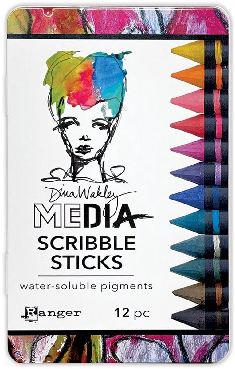 Dina Wakley Media Scribble Sticks 5 - MDA87038 - 12 stuks