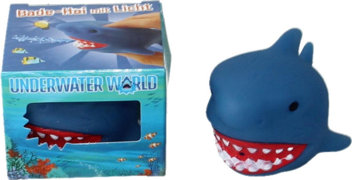 Dino World Badhaai met Licht en Spuitfunctie UNDERWATER Donkerblauw