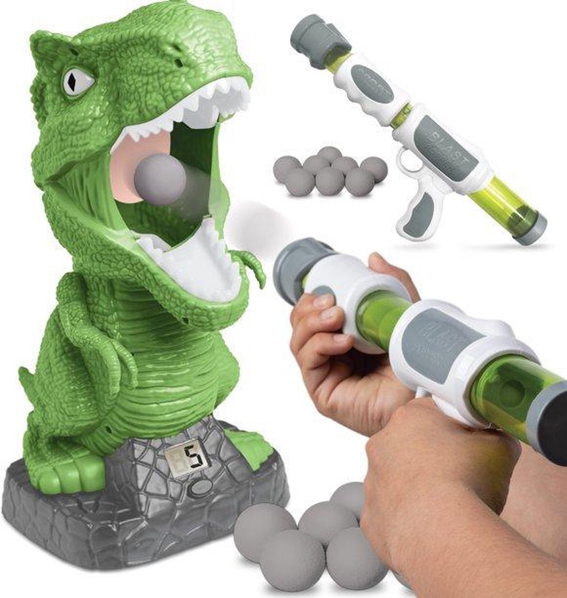 Discovery Kids  T-Rex schietspel - Voer de T-Rex - Groen / Wit