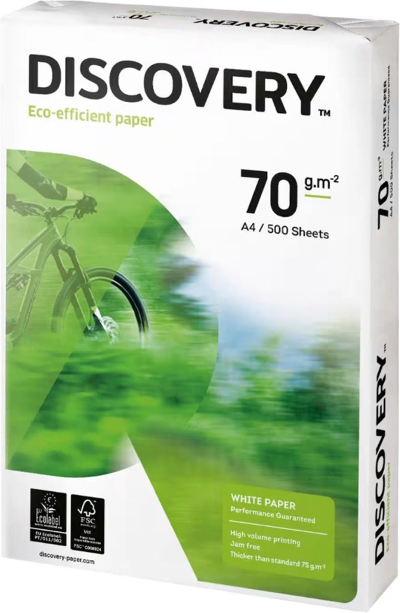 Kopieerpapier Discovery A4 70gr wit 500 vel