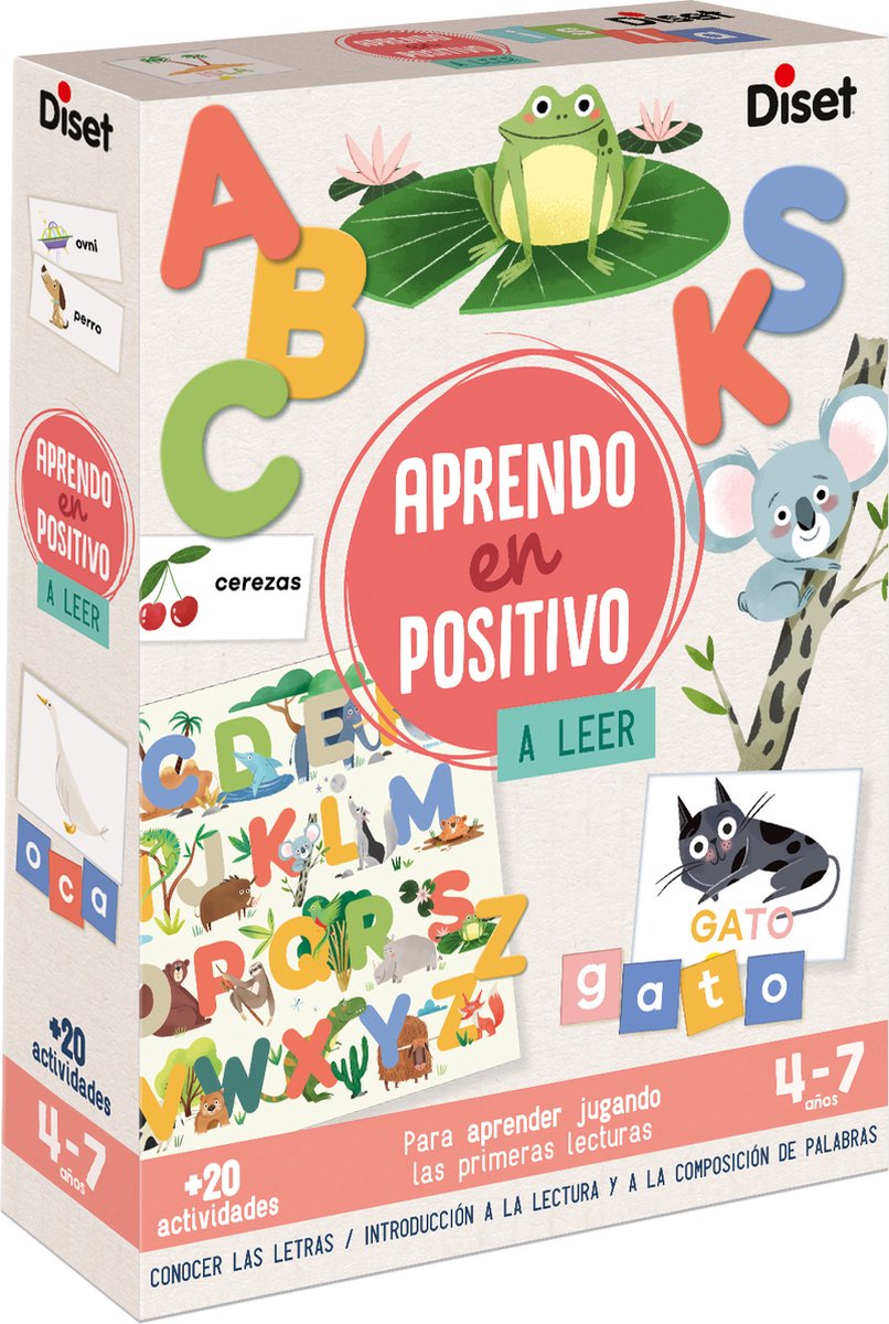 Diset Aprendo En Positivo - Leer, 4 jaar, Karton, Meerkleurig