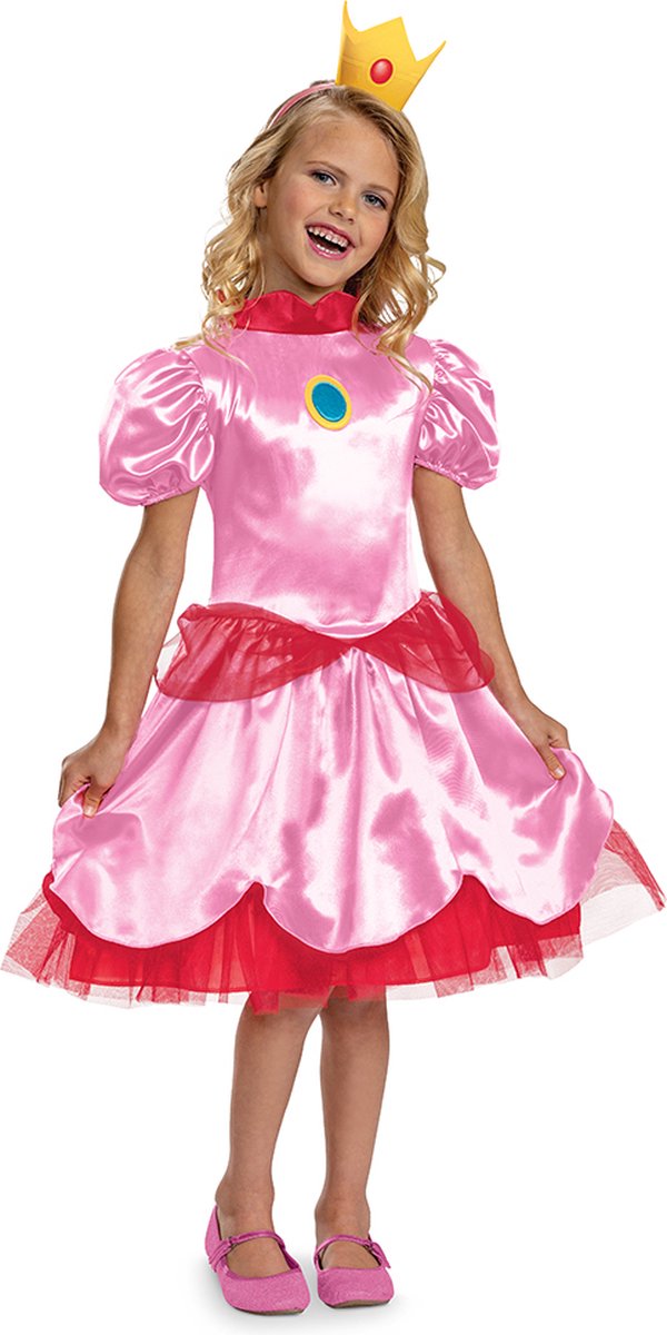 Disguise Prinses Peach Verkleedjurk Peuter Roze 4-6 Years