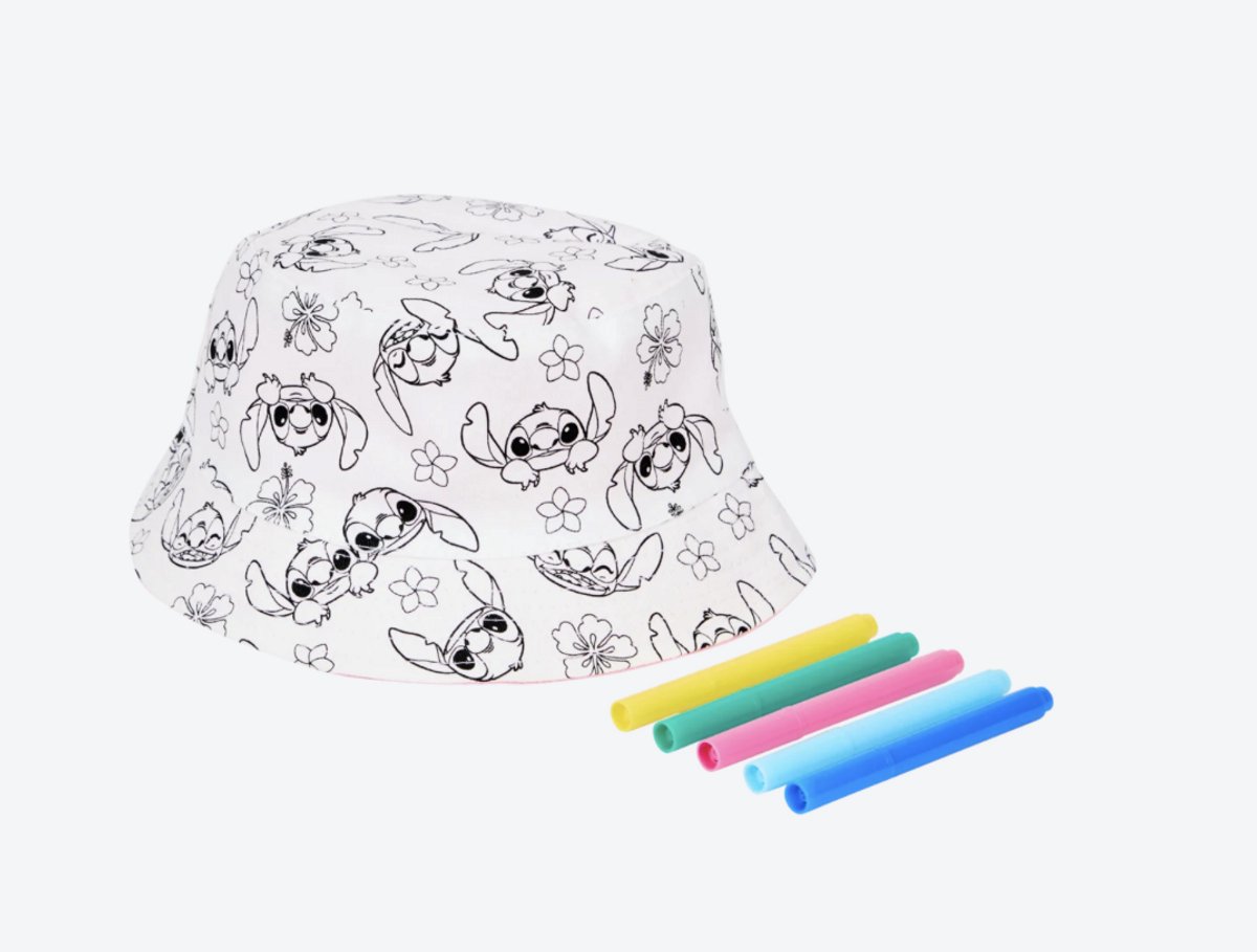 Stitch Hoed - Vissers Hoed - Knutselen - Kleuren - Hobby - Voor In De Zon - Inclusief Stiften - Lilo En Stitch - Disney - Creatief - Jong en Oud