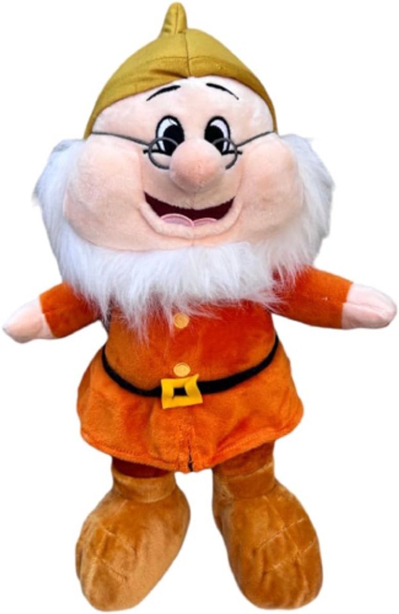 Doc - Sneeuwwitje en de Zeven Dwergen Pluche Knuffel 36 cm - Speelgoed Knuffels voor Kinderen Jongens Meisjes - Disney Snowwhite Plush Toy