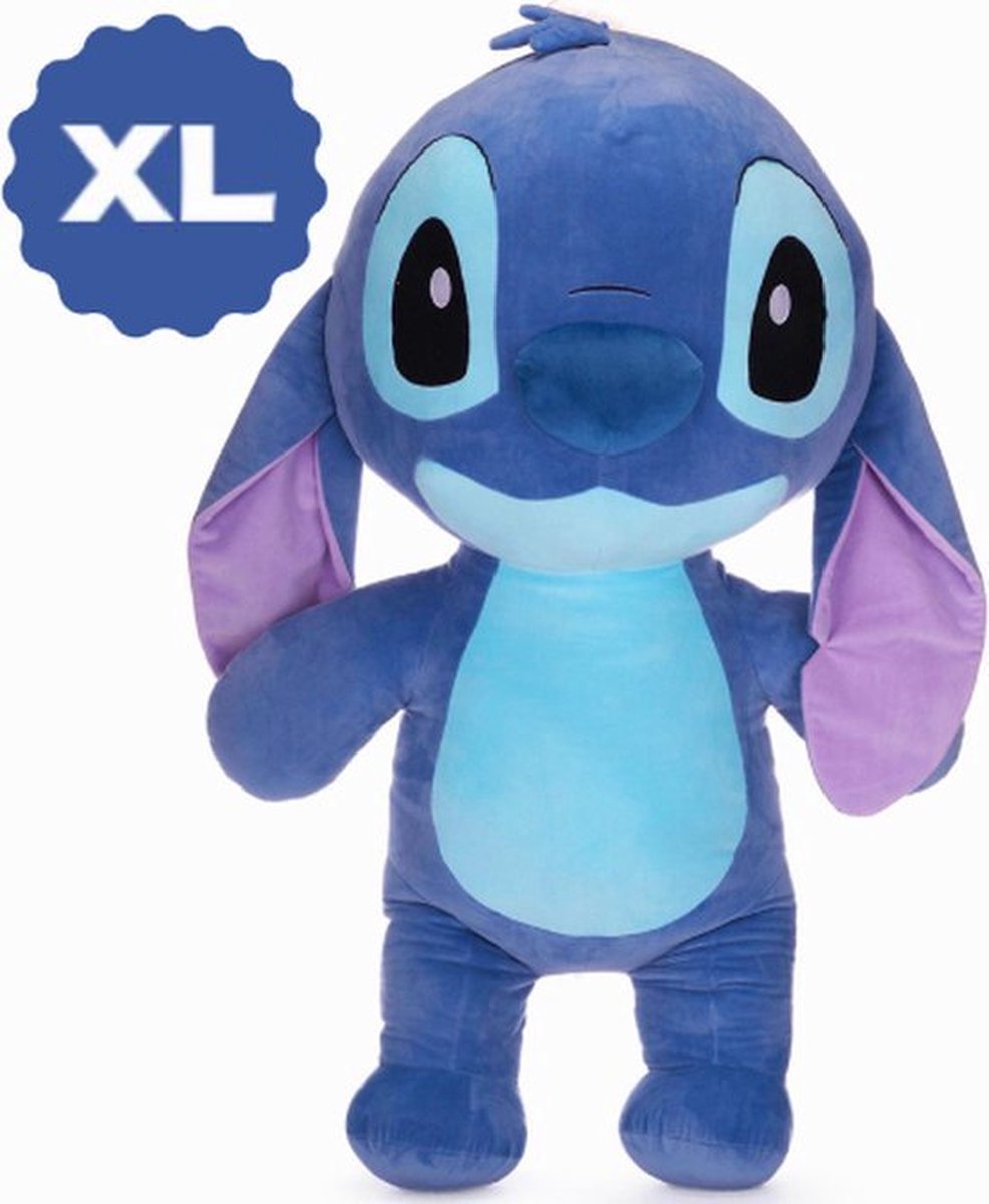 Stitch met Hangoren – Disney Lilo & Stitch Pluche Knuffel XL 65 cm - Grote XXL Plush - Lilo & Stitch Teddybeer Extra Groot - Angel - Leroy - Scrump - Stitch Speelgoed Knuffels Cadeau Knuffelbeer