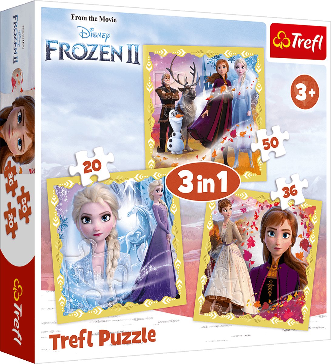 Disney Frozen 3 in 1 puzzel