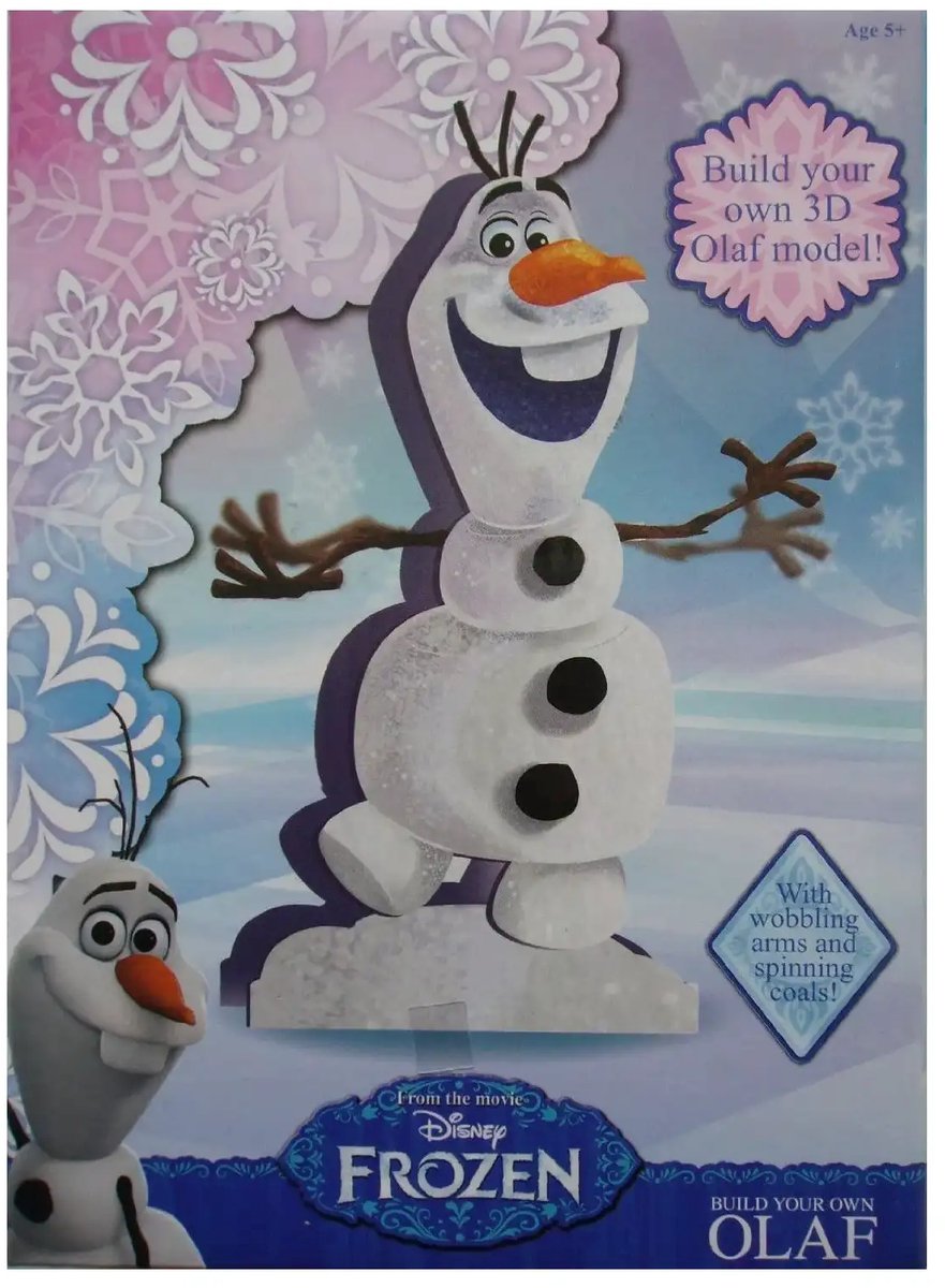 Disney Frozen Olaf 3d bouwset - 20 x 11 x 4,5 cm - Creatieve set voor kinderen