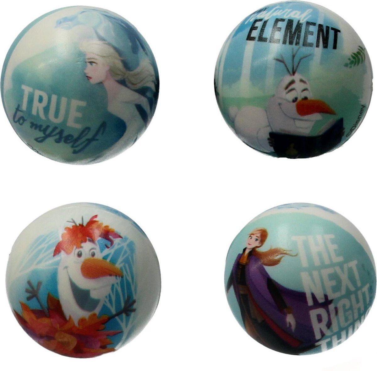 Disney Frozen Stressbal Medium Density 6 cm Anti Stress 4 Stuks