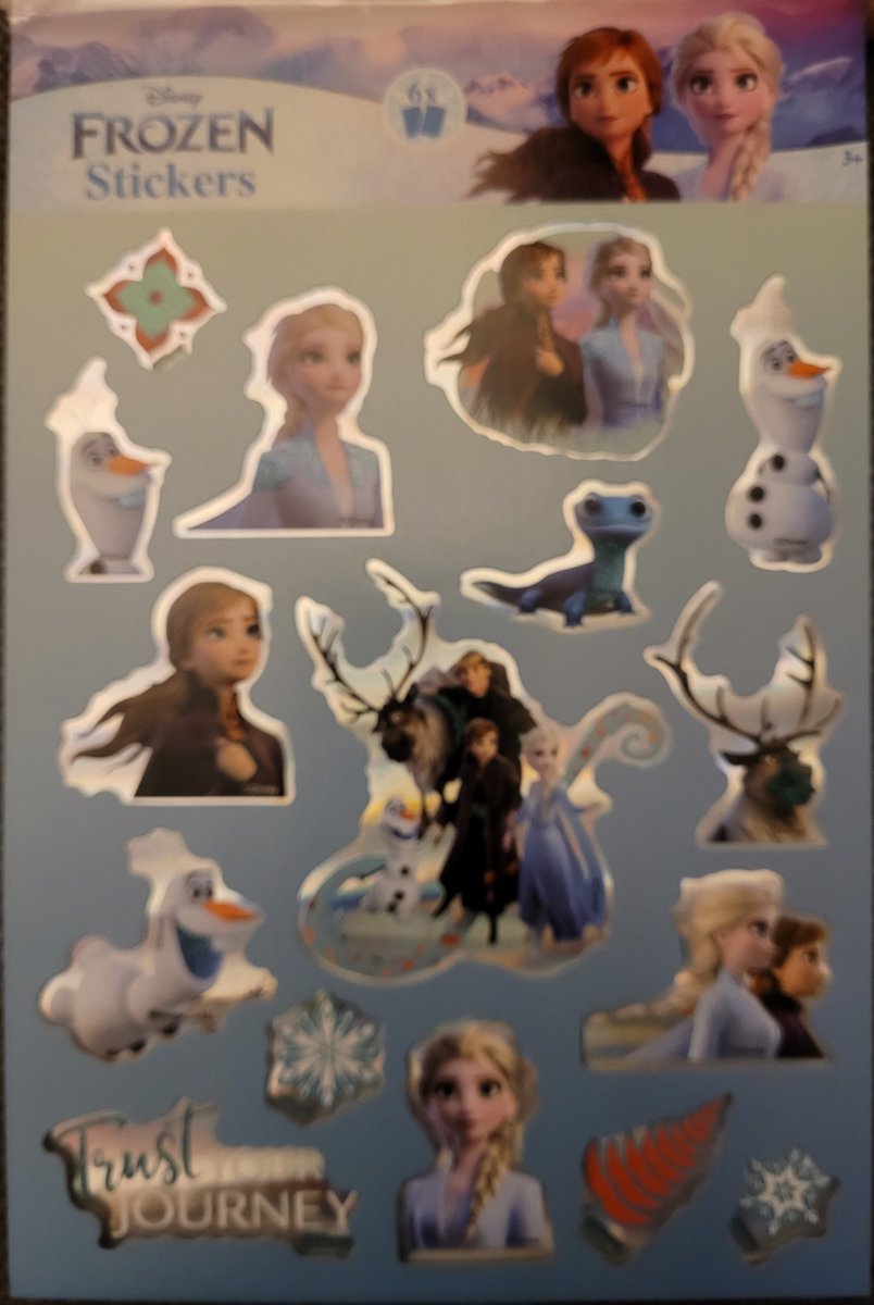 Disney Frozen stickers - 6 stickervellen Anna Elsa en Olaf