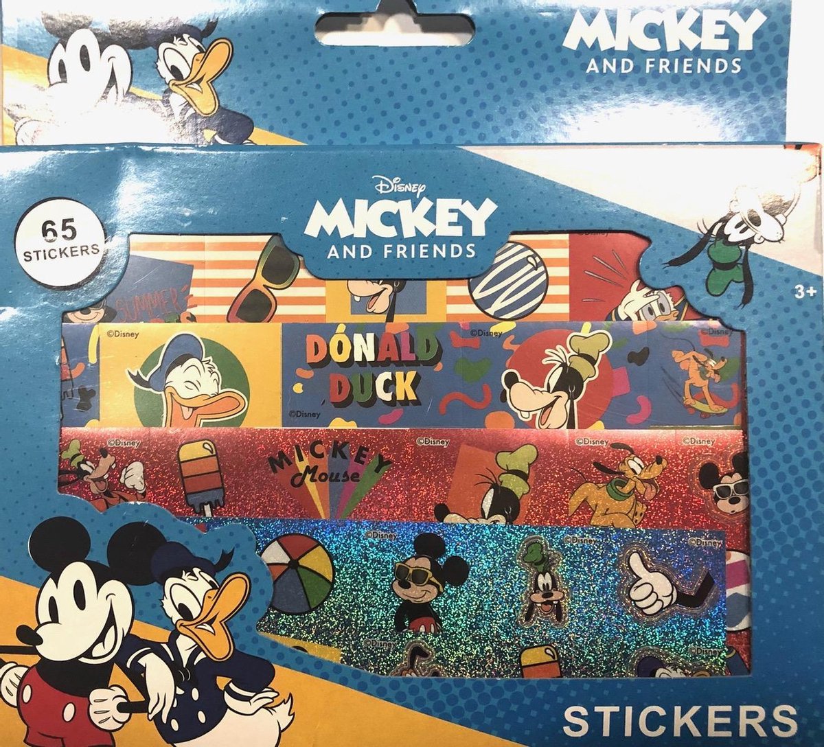 Disney MICKEY and FRIENDS sticker met 65 stuks