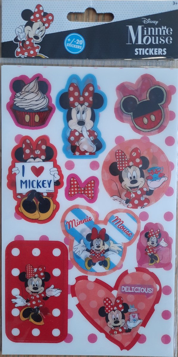 Disney Minnie Mouse stickers ca. 20 stuks
