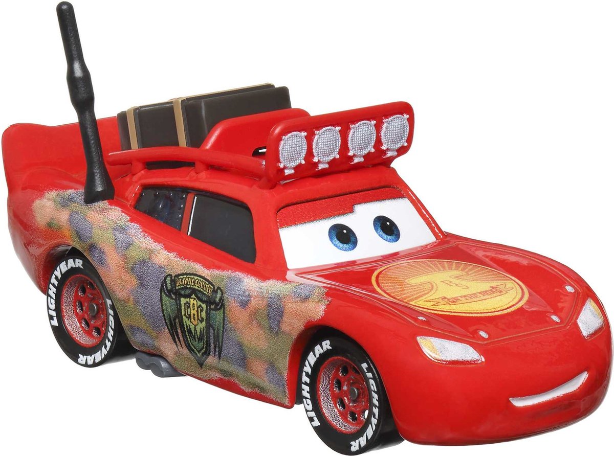 Disney Pixar Cars Disney and Pixar Cars On the Road Cryptid Buster Lightning McQueen, Auto, 3 jaar, Rood
