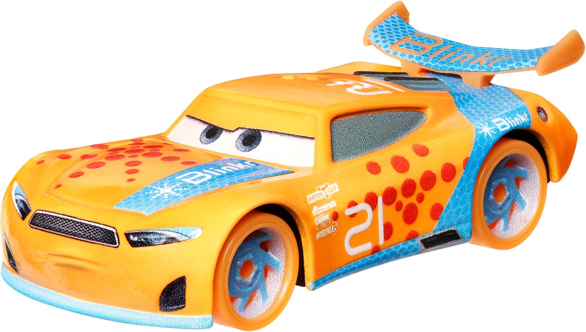 Disney Pixar Cars HPJ95, Racewagen, 3 jaar, Metaal, Kunststof, Blauw, Oranje