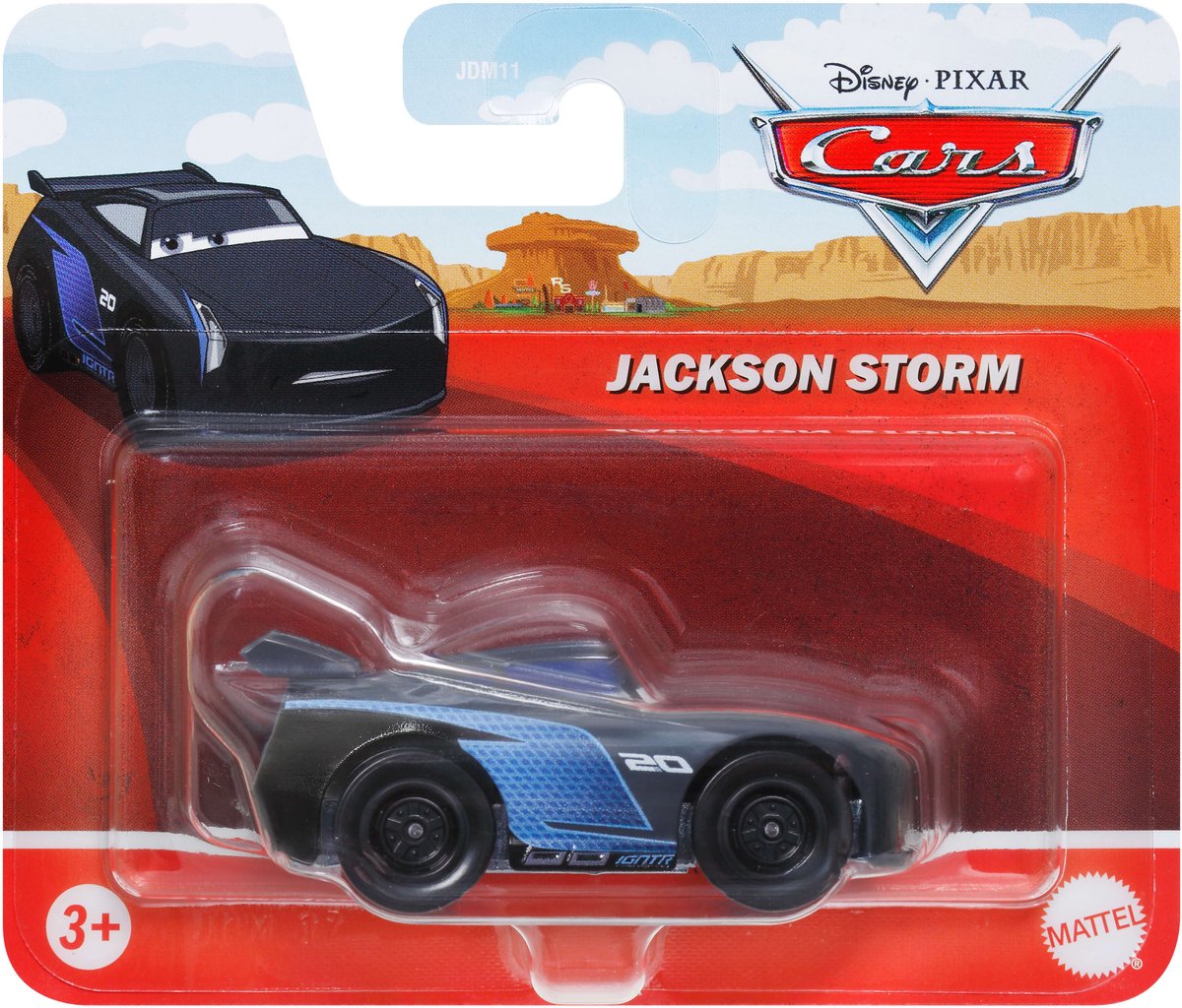 Disney Pixar Cars JDM17, Auto, 3 jaar, Metaal, Zwart, Blauw