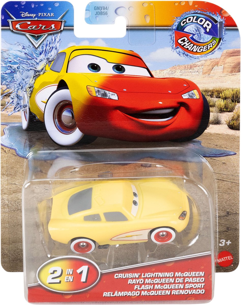 Disney Pixar Cars JHG37, Auto, 3 jaar, Metaal, Kunststof, Meerkleurig