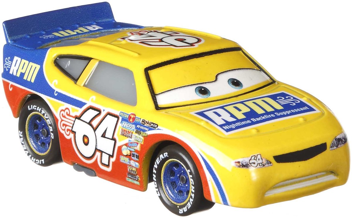 Disney Pixar Cars Winford Bradford Rutherford, Voertuig, 3 jaar, Metaal, Kunststof, Meerkleurig