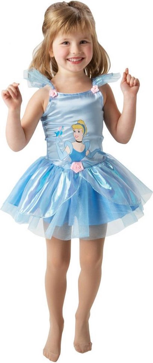 Disney Princess Childrens/Kids Ballerina Cinderella Costume (Blue)