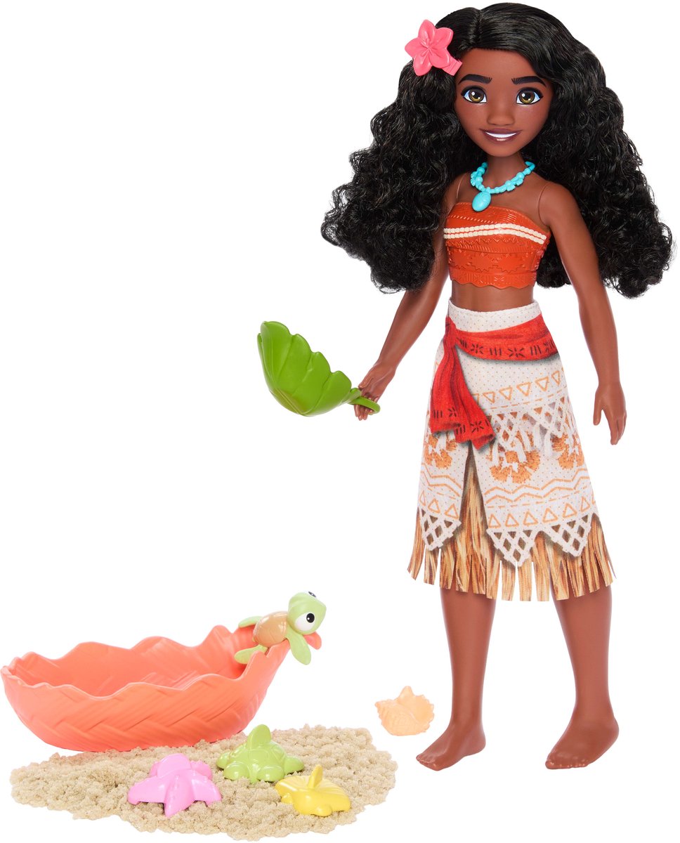 Disney Princess Moana-pop Met Schildpad Veelkleurig