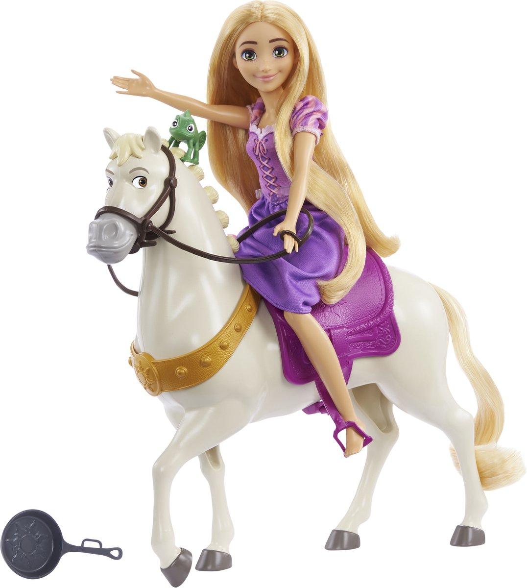 Disney Princess Rapunzel met Pascal en Maximus