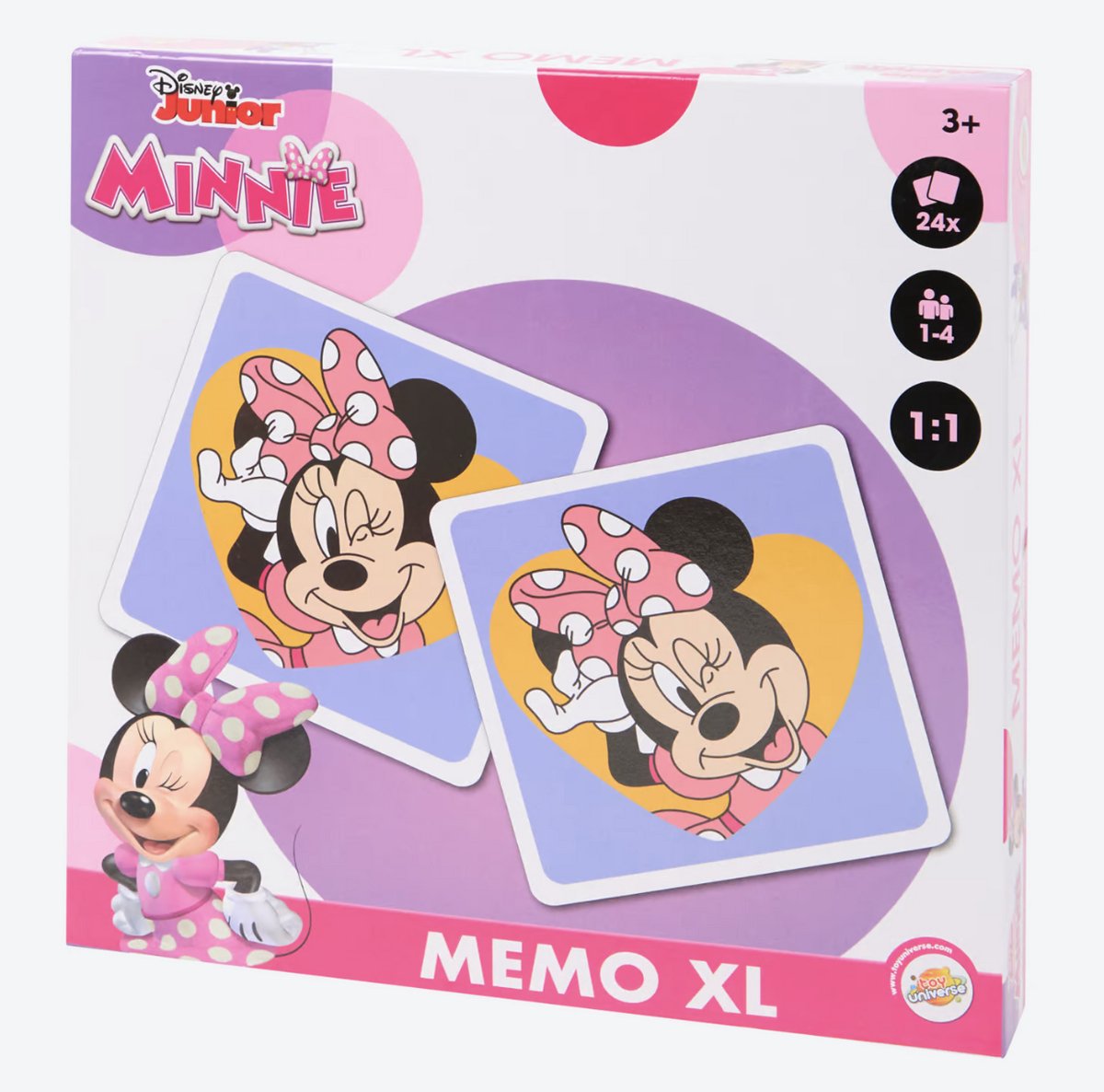 Minnie Mouse XXL Memory Spel - Familiespel - Geheugenspel - Luxe Editie - Extra Groot - Mickey Mouse - Cadeau voor Jongens & Meisjes - Hoge Kwaliteit - Oud Hollandse Spellen - Familie Spel - Memory Kaartspel - Disney Mickey en Minnie Mouse
