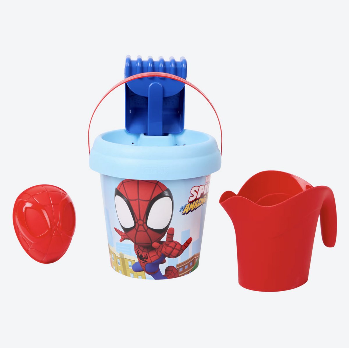 Spiderman Strand Set voor Kinderen - Speelemmer met Schep & Accessoires voor Strand & Zwembad - Vakantie Set - Marvel Spiderman / Spidey - Strandset - Speelgoed voor het Strand - Zand Speelgoed - Zandbak - Hoge Kwaliteit