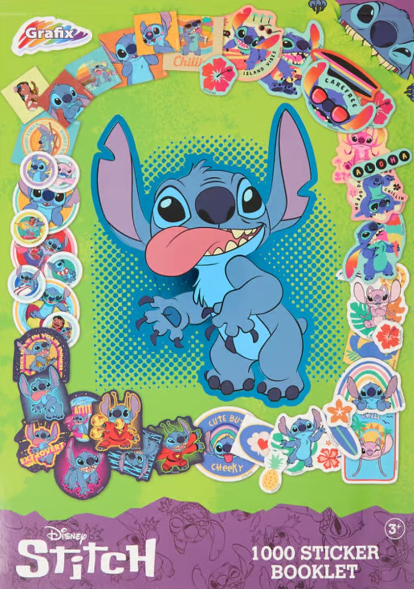 Disney Stitch - 1000 Stickers! - lilo en stitch - Disney stickerboek - A4 stickerboek Stickers kinderen - Sticker - stickerboek voor meisjes - stickerboek voor jongens - Stickers