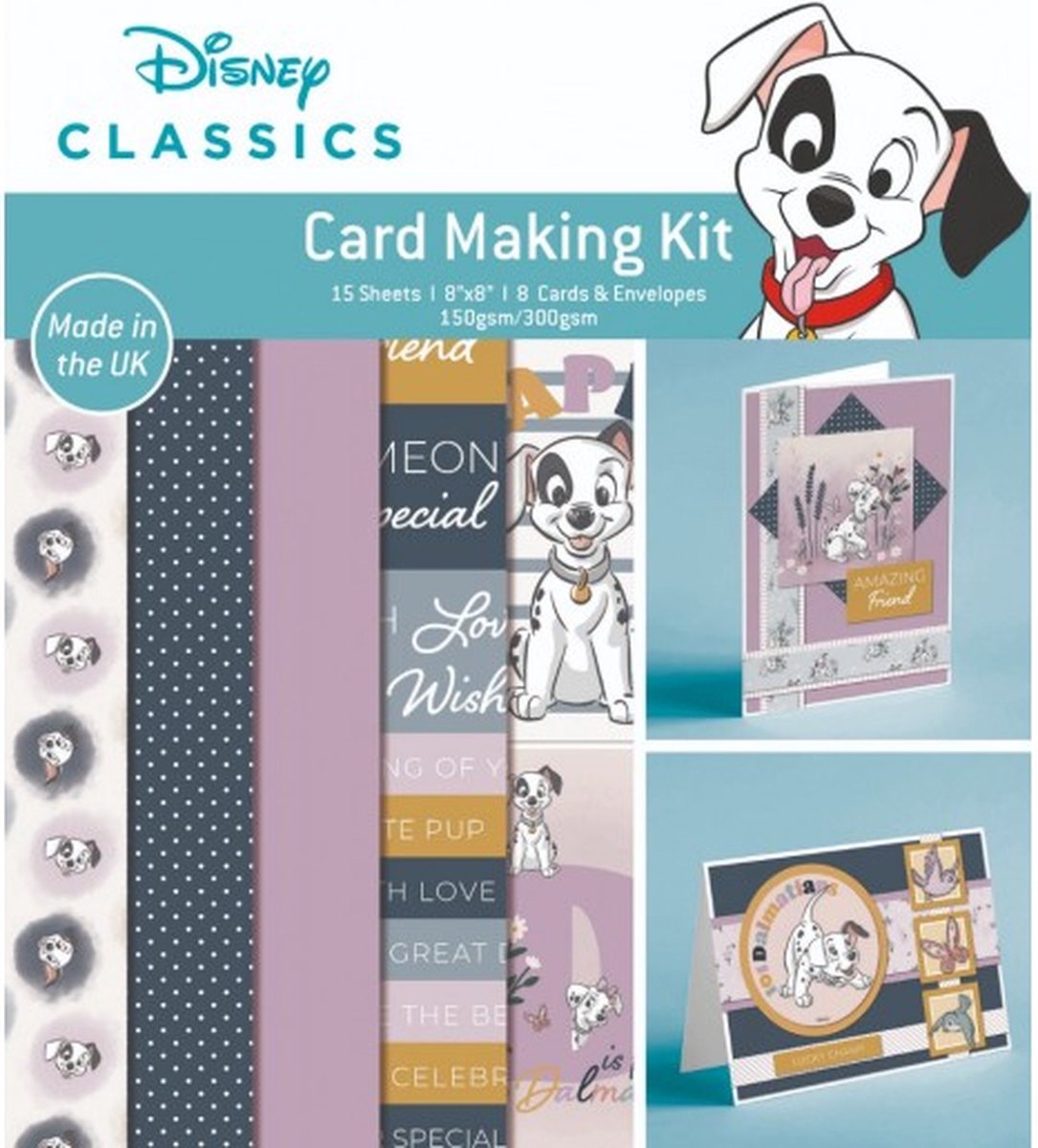 101 Dalmatians 8x8 Inch Box Card Making Kit (DYP0023)