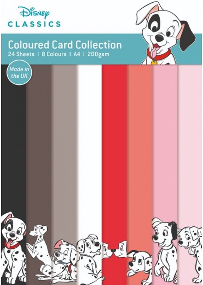 101 Dalmatians A4 Coloured Card Collection (DYP0036)