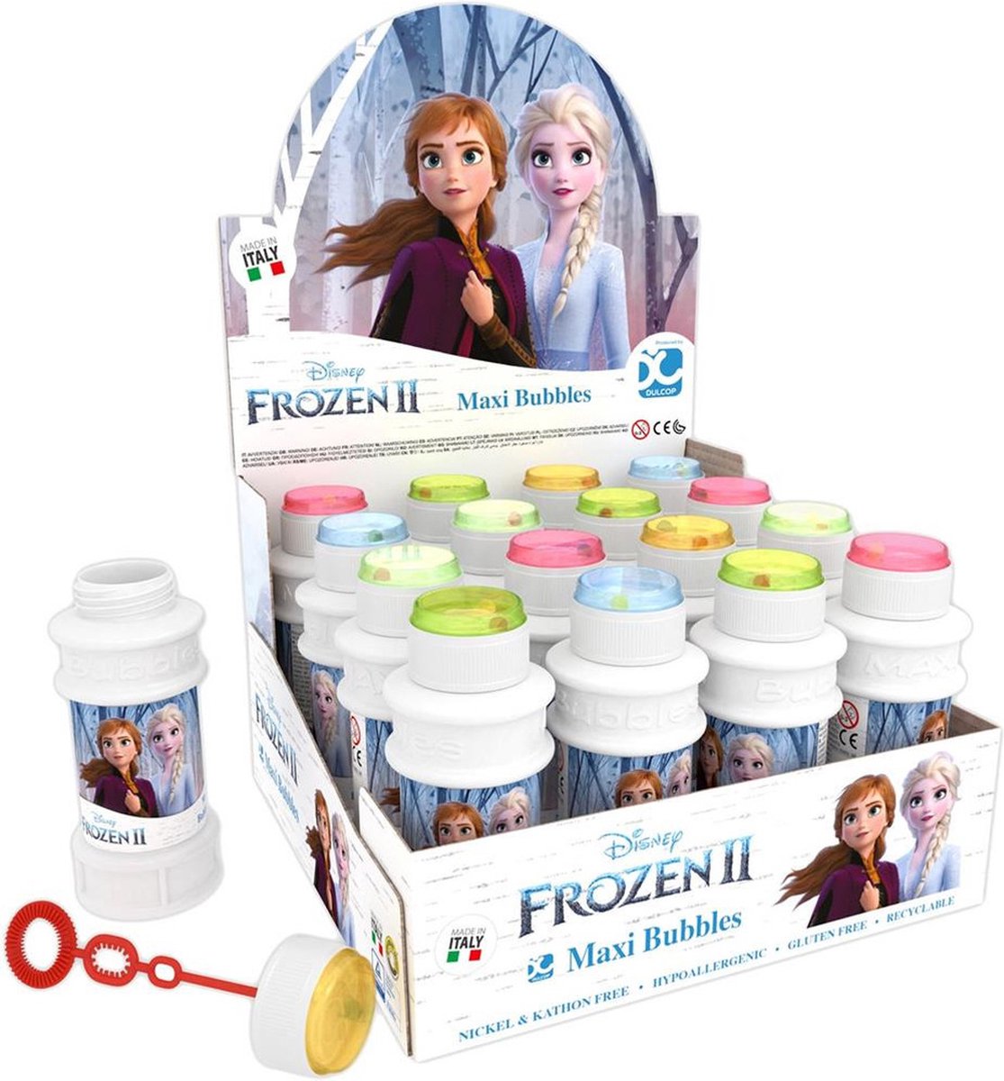 3x Frozen 2 bellenblaas flesjes met spelletje 175 ml voor kinderen - Uitdeelspeelgoed - Grabbelton speelgoed