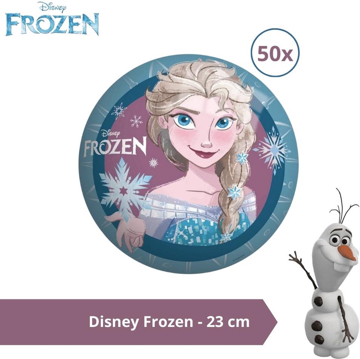 Bal - Voordeelverpakking - Disney Frozen II - 23 cm - 50 stuks